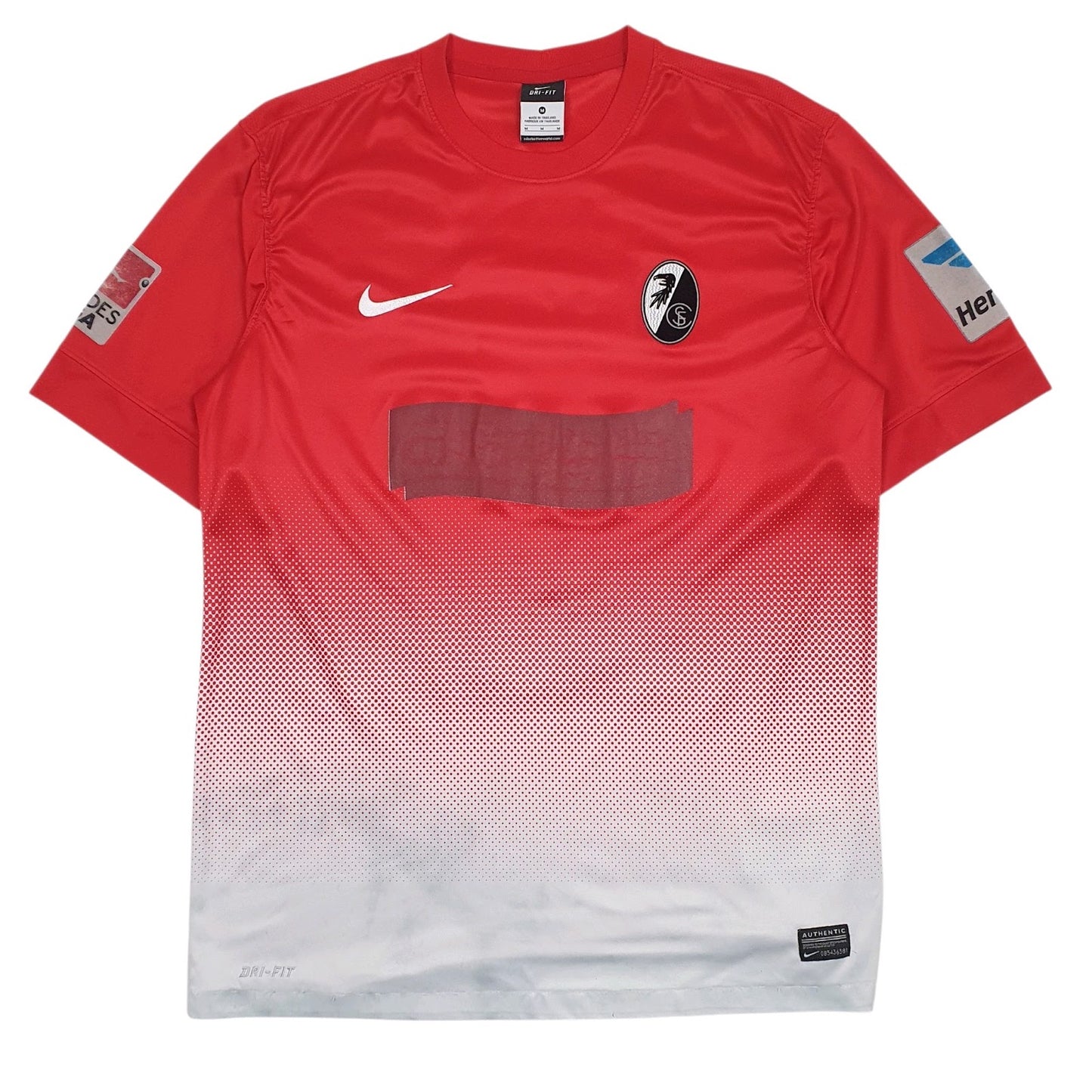 Mens Red Nike Dri-Fit Bundesliga SC Freiburg Short Sleeve T Shirt