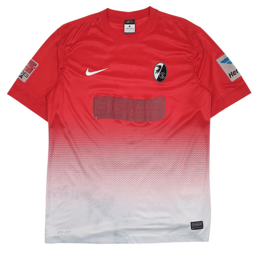 Mens Red Nike Dri-Fit Bundesliga SC Freiburg Short Sleeve T Shirt