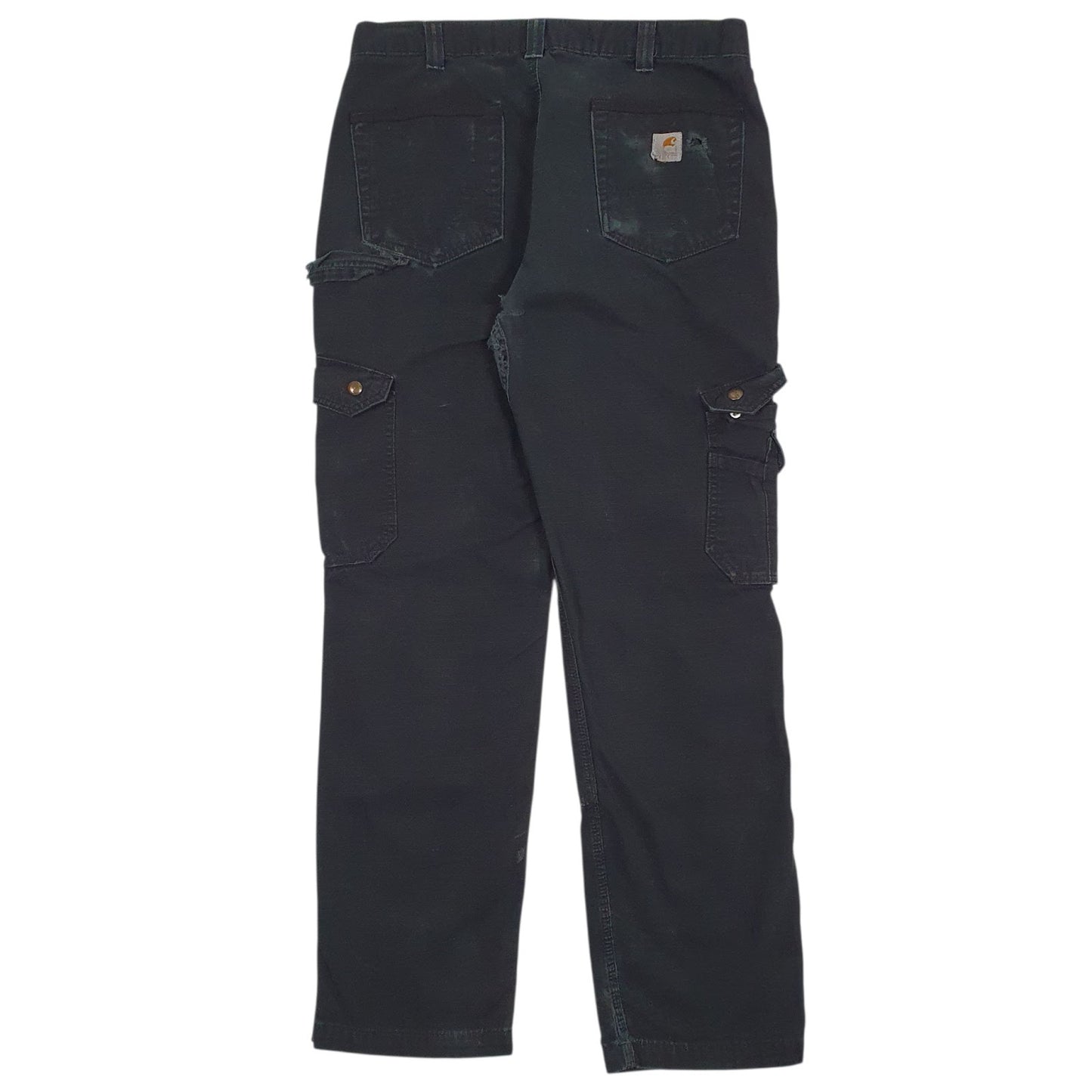 Mens Black Carhartt B342BLK Workwear Double Knee  Trousers