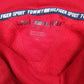 Womens Red Tommy Hilfiger Spellout Sport Shoal Neck Jumper