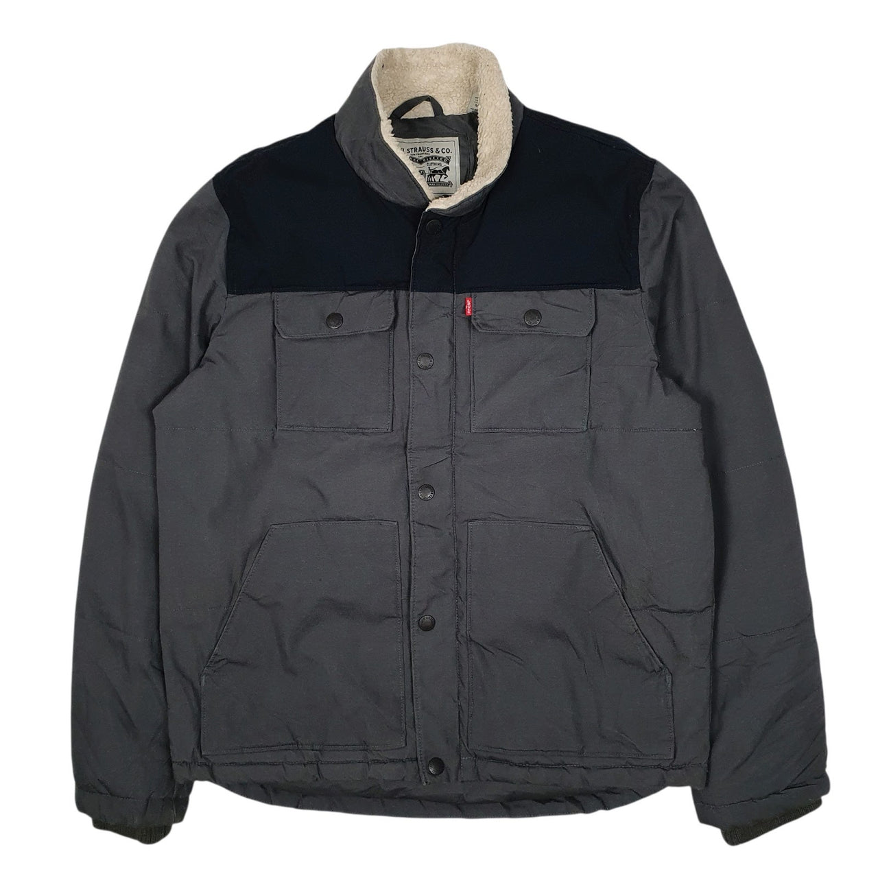 Mens Grey Levis   Coat