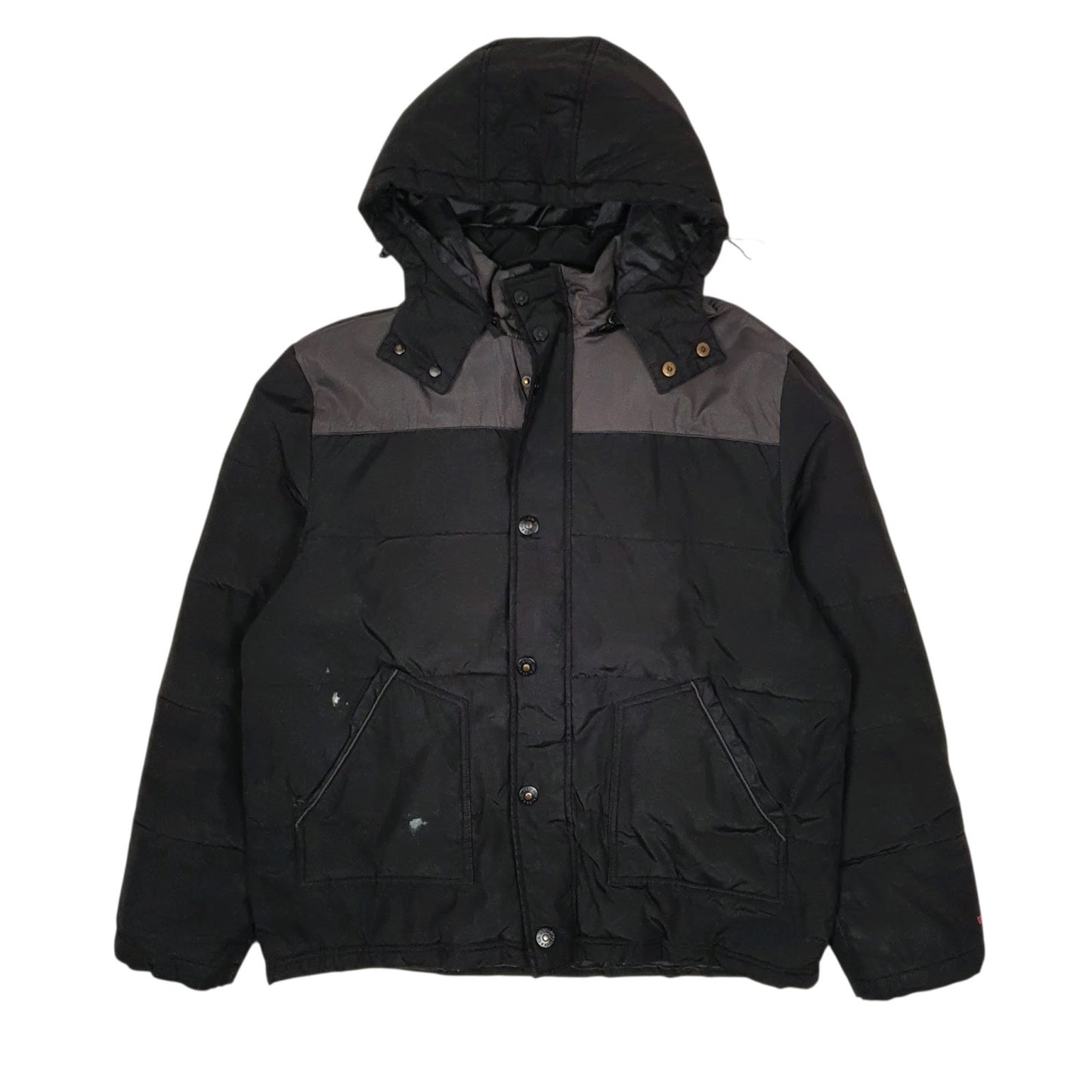 Mens Black Levis   Coat