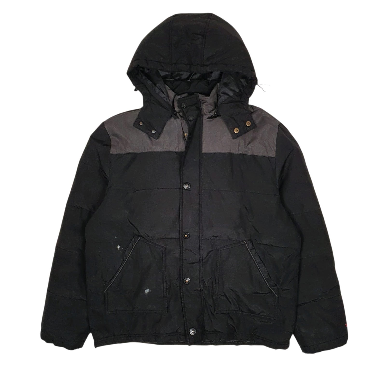 Mens Black Levis   Coat