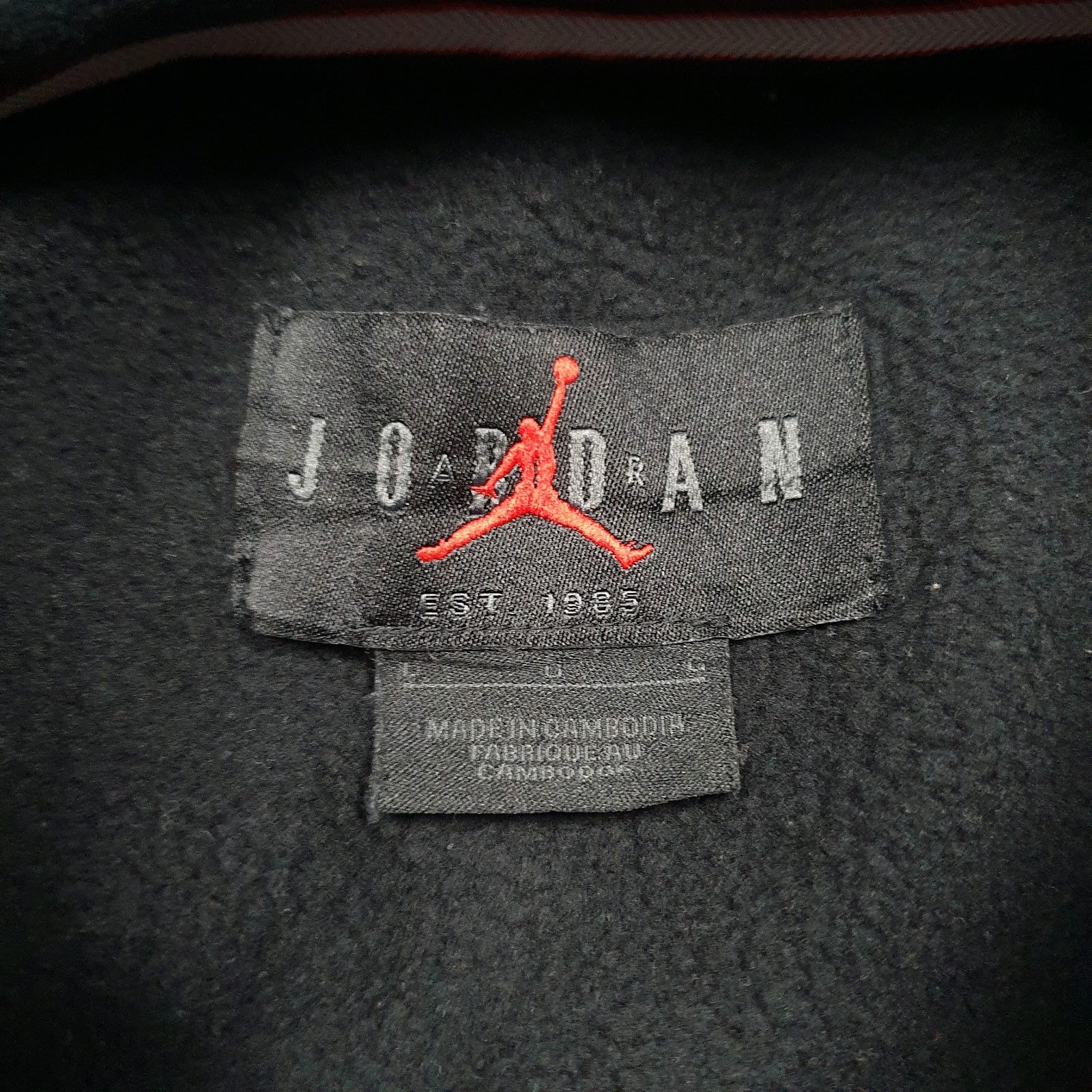 Mens Black Nike Air Jordan  Hoodie Jumper