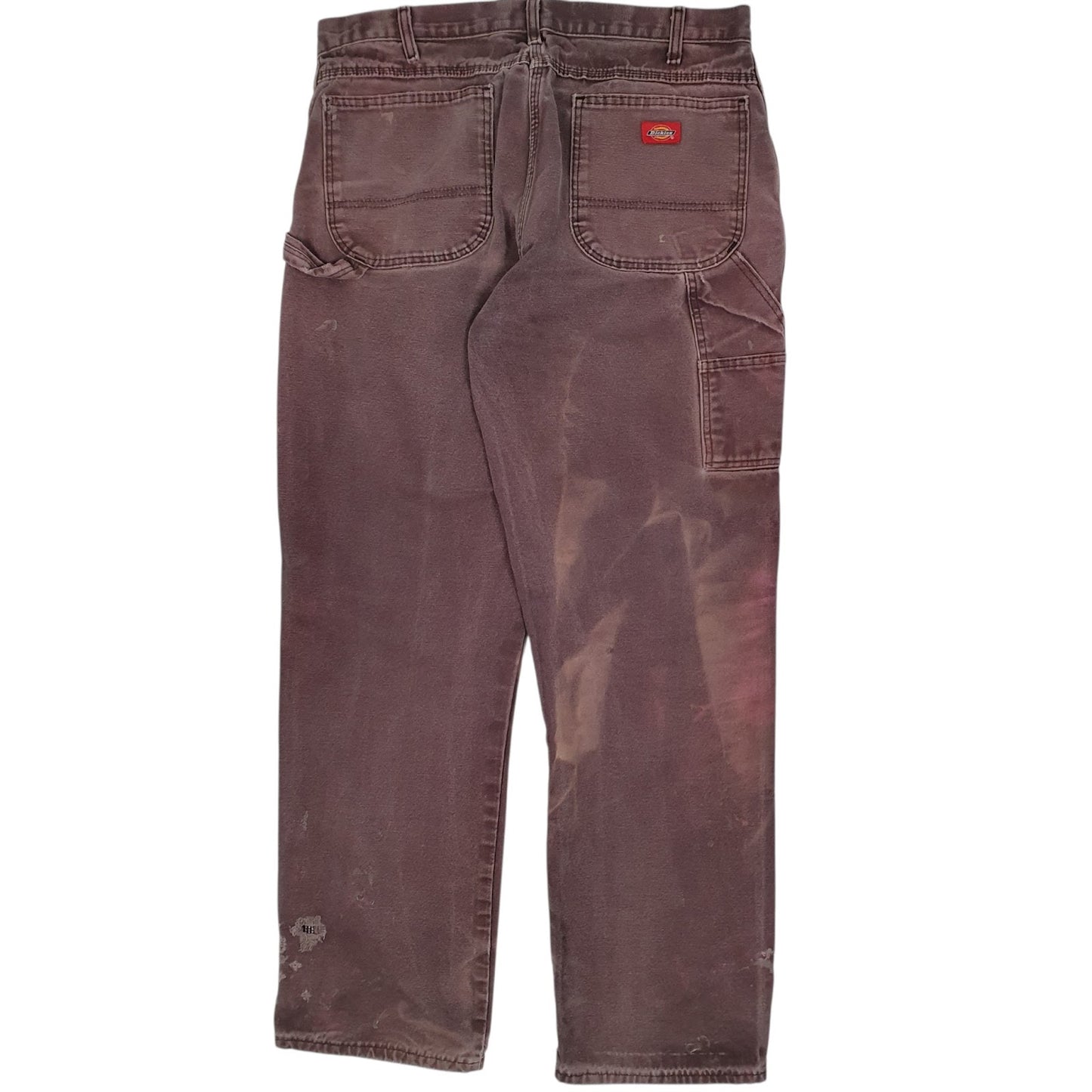 Mens Burgundy Dickies   Trousers
