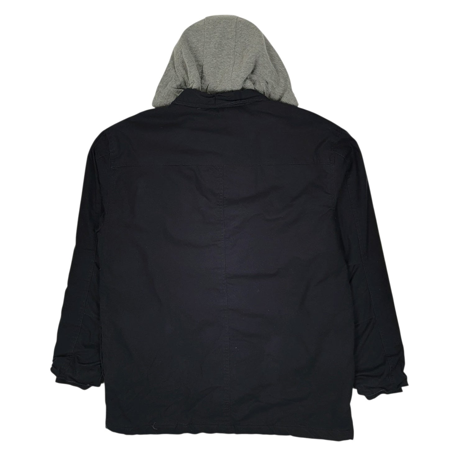 Mens Navy Wrangler Chore Hoodie  Coat