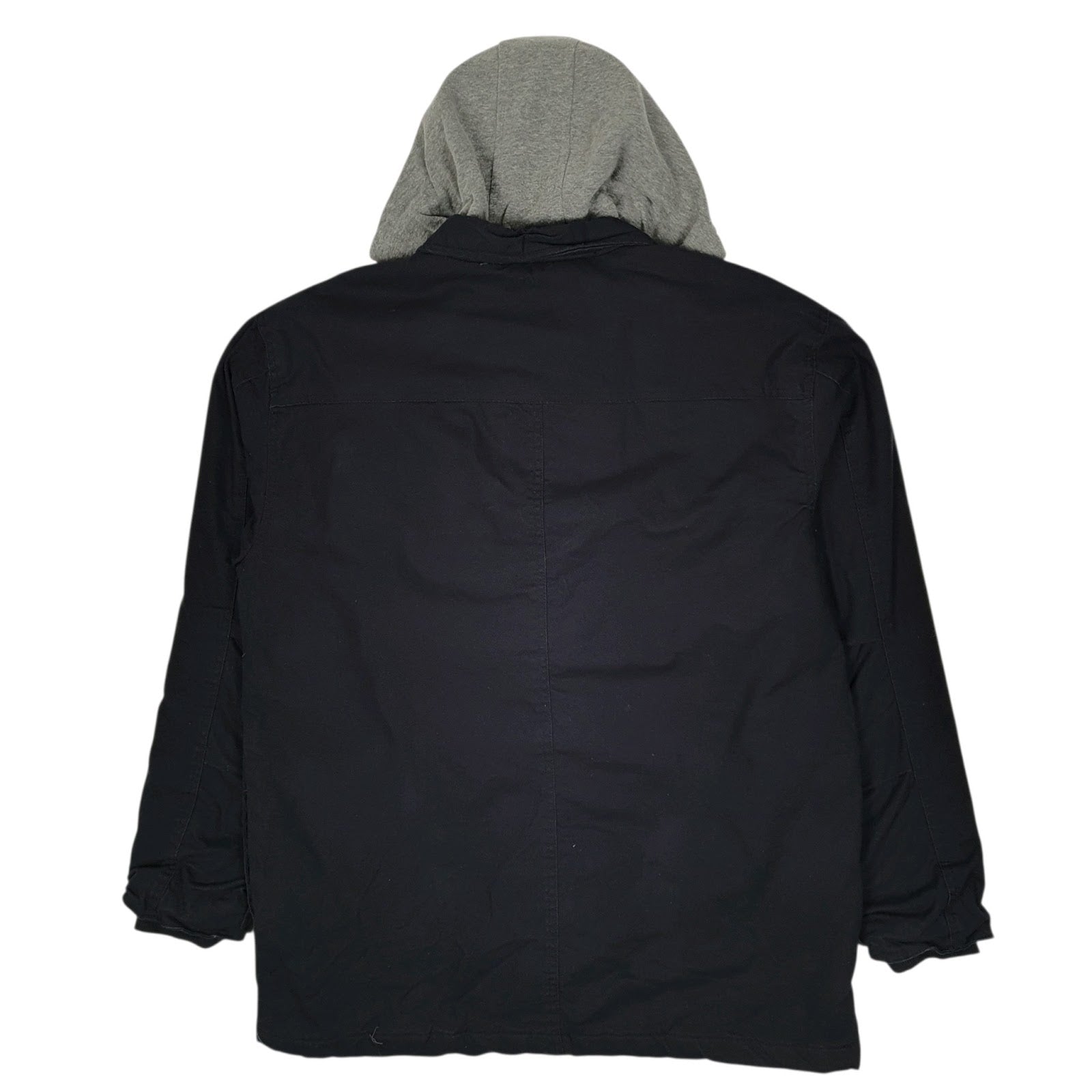Mens Navy Wrangler Chore Hoodie  Coat