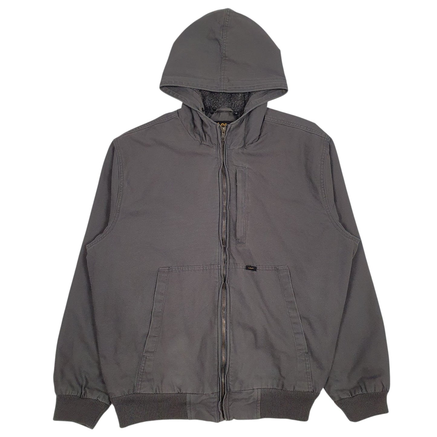 Mens Grey Lee Sherpa Lined  Coat