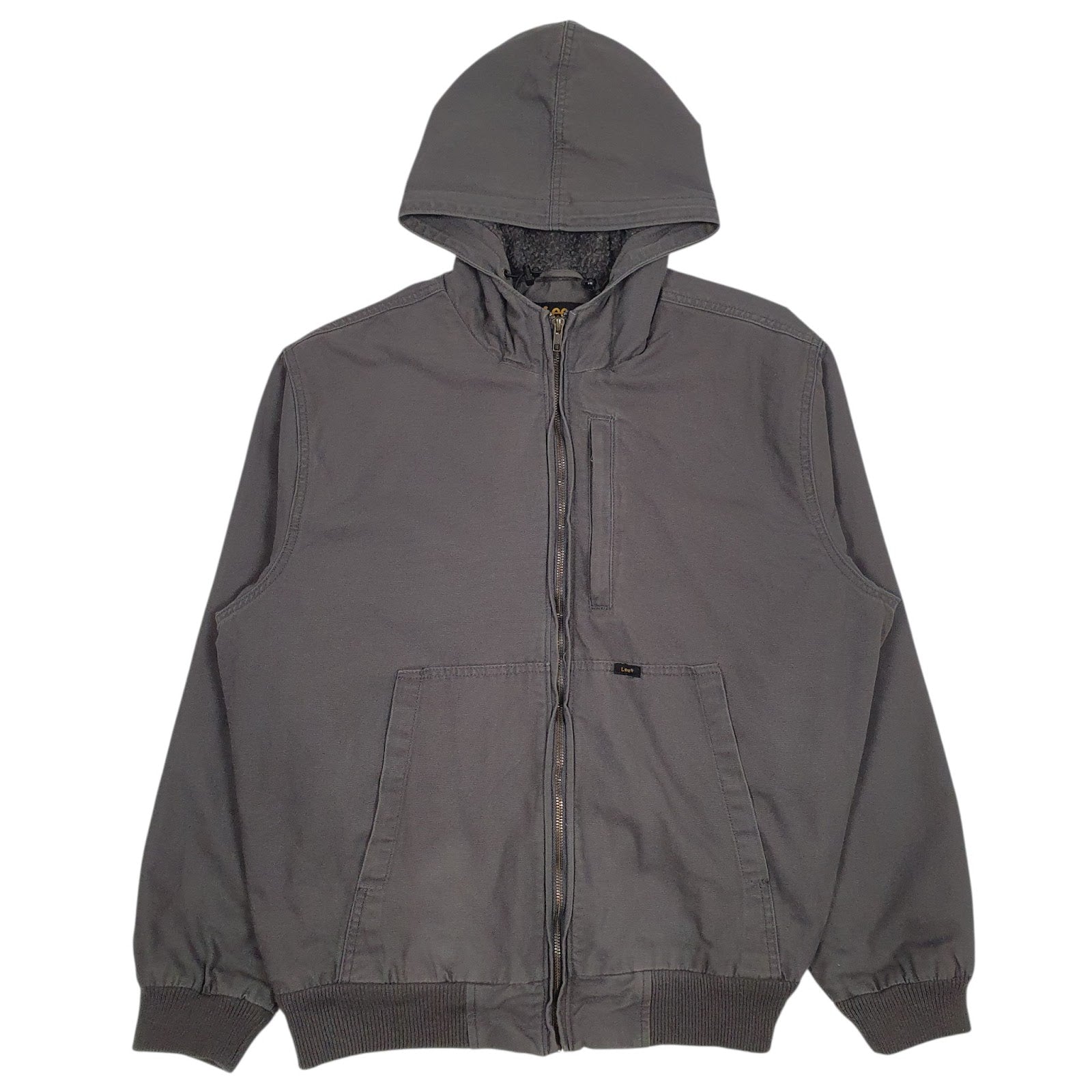 Mens Grey Lee Sherpa Lined  Coat