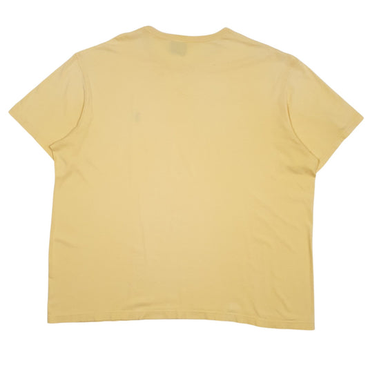 Mens Yellow Polo Ralph Lauren Vintage 90s  T Shirt