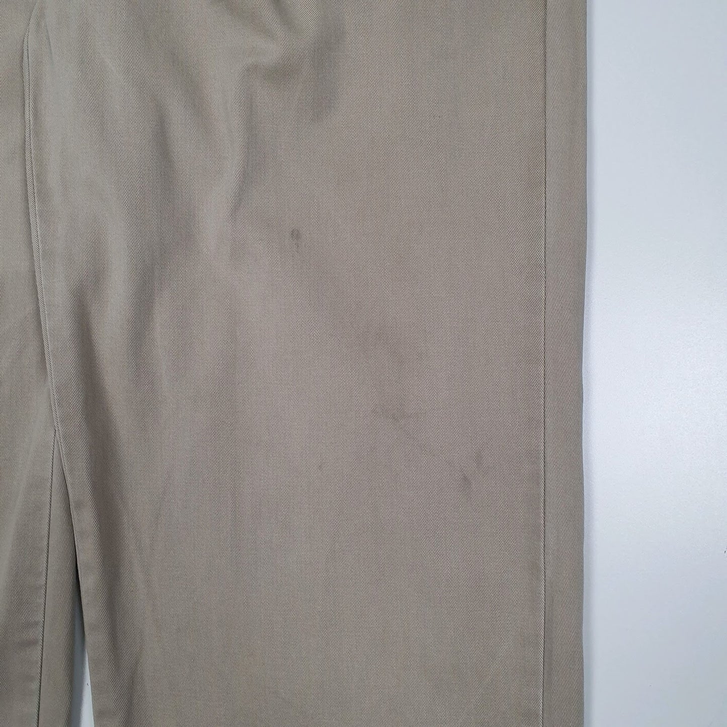 Mens Beige Polo Ralph Lauren Andrew Pant Double Pleated Vintage 90s  Trousers