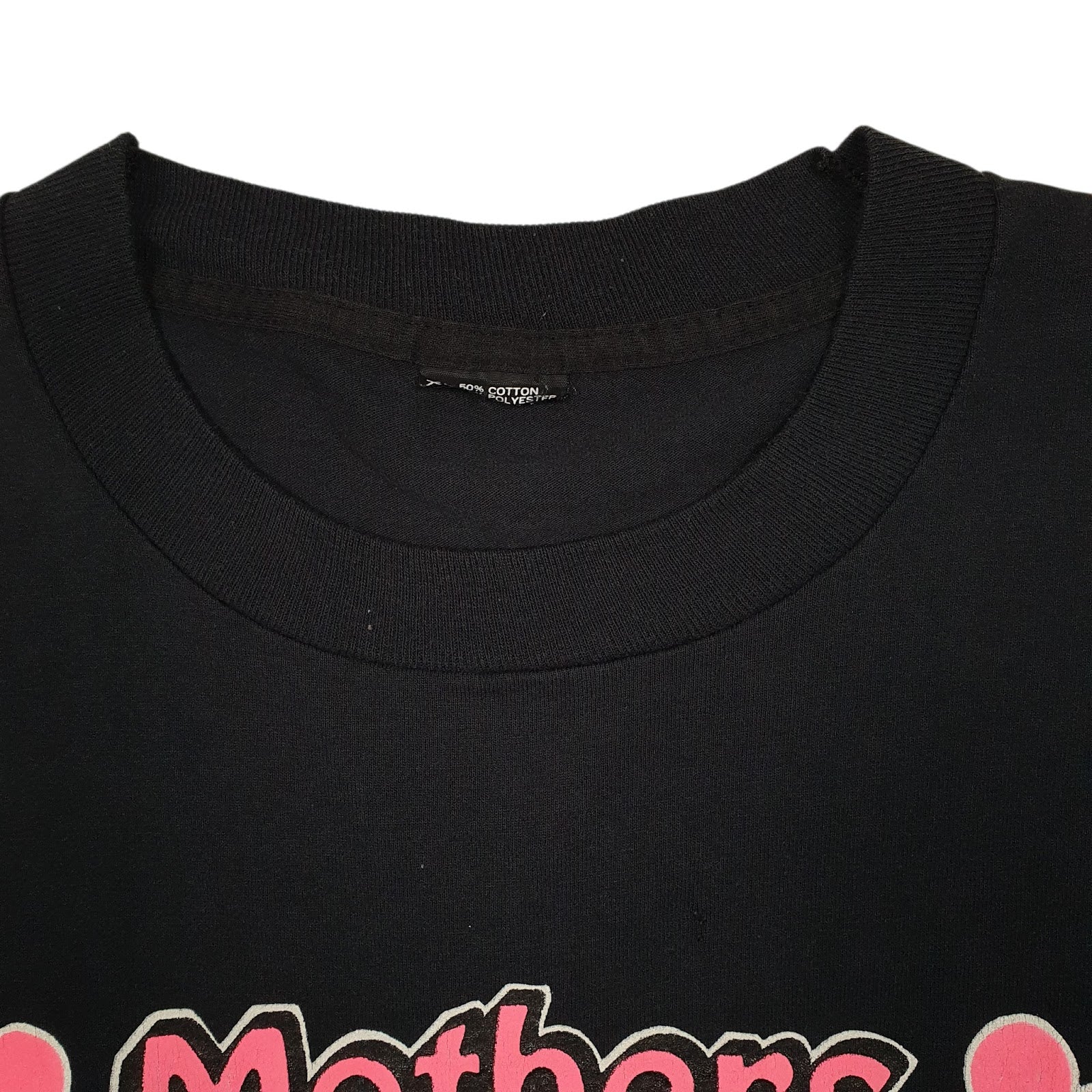 Mens Black Screen Stars Single Stitch Vintage 90s Mothers Grandmothers  T Shirt