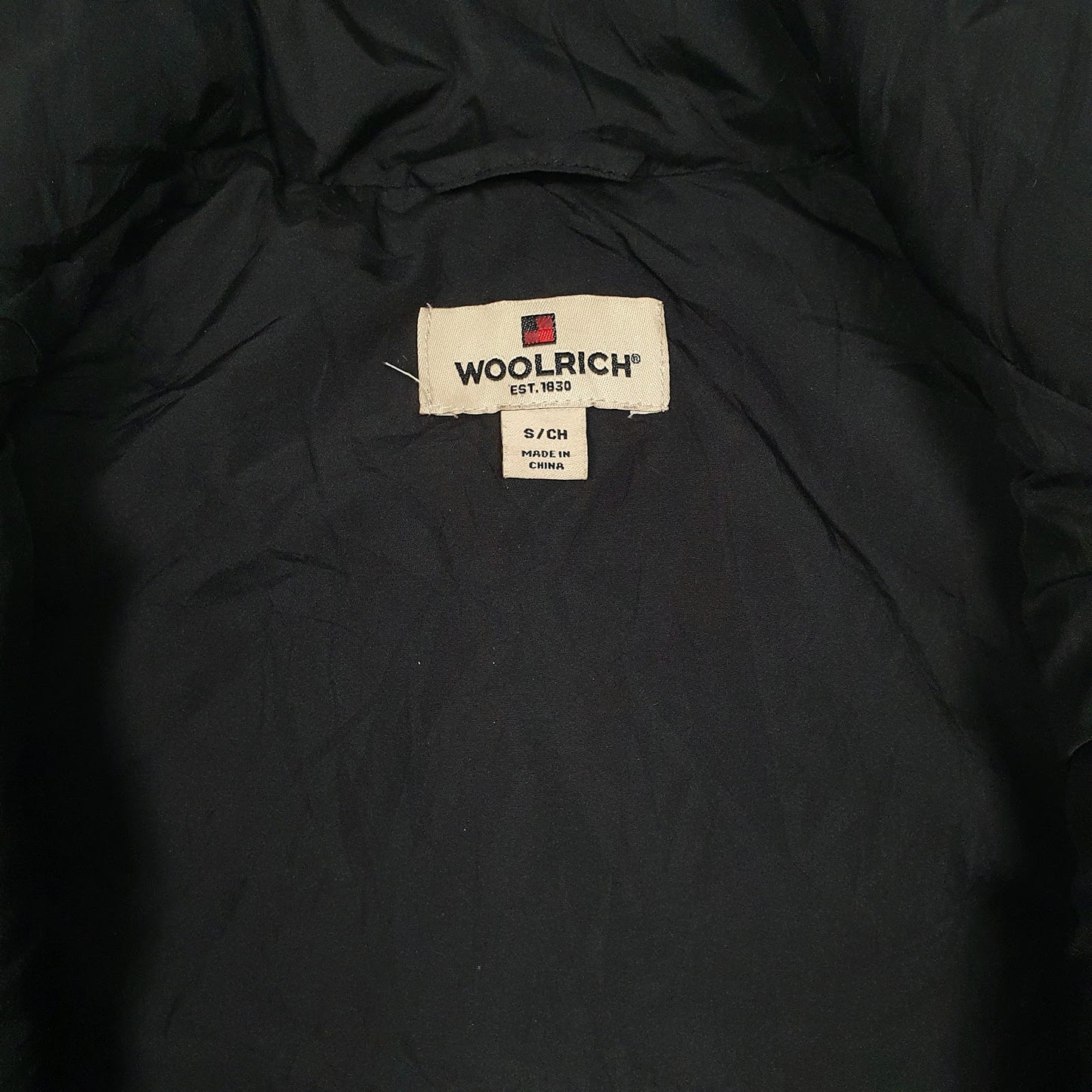 Womens Black Woolrich Quilted Gilet Vest Bodywarmer  Coat