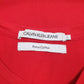 Mens Red Calvin Klein Spellout Pima  T Shirt