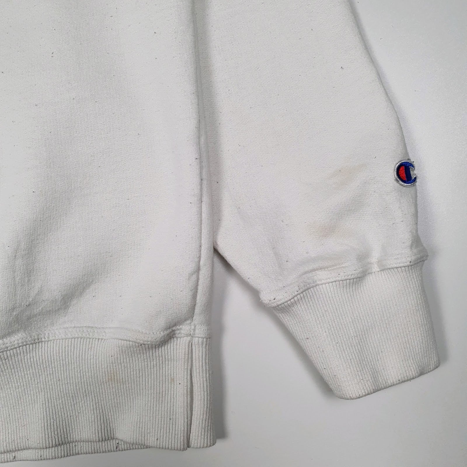 Mens White Champion  Hoodie Jumper