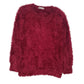 Womens Pink Honeysuckle Rose Fluffy Crewneck Jumper