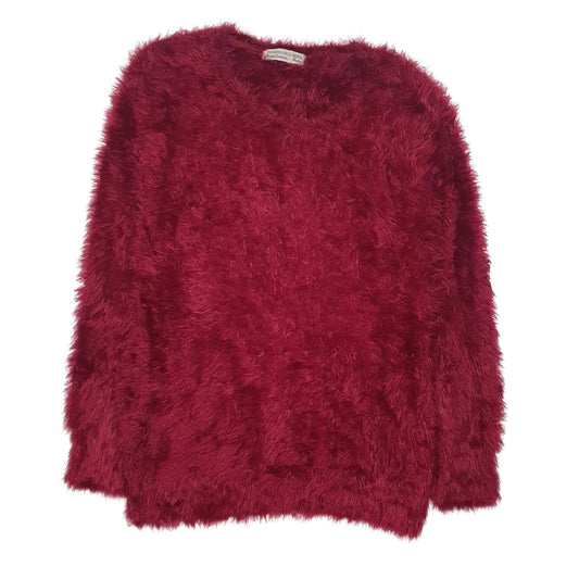 Womens Pink Honeysuckle Rose Fluffy Crewneck Jumper