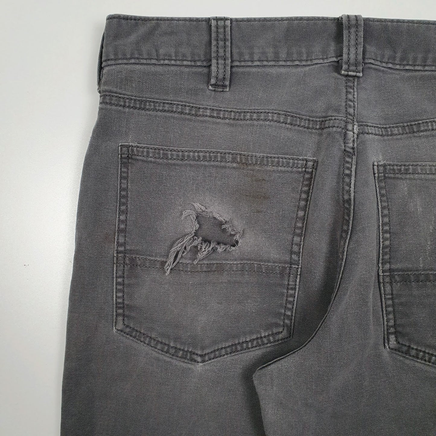 Mens Grey Carhartt   Trousers