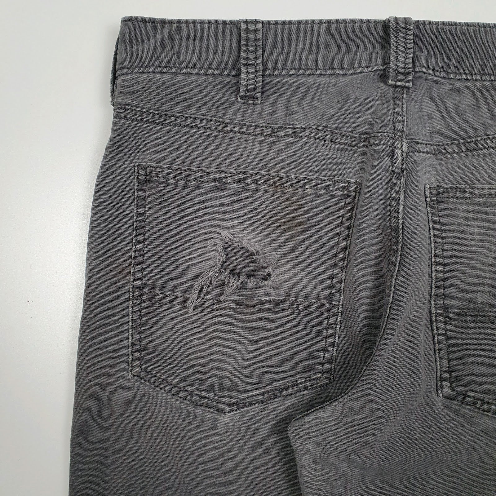 Mens Grey Carhartt   Trousers