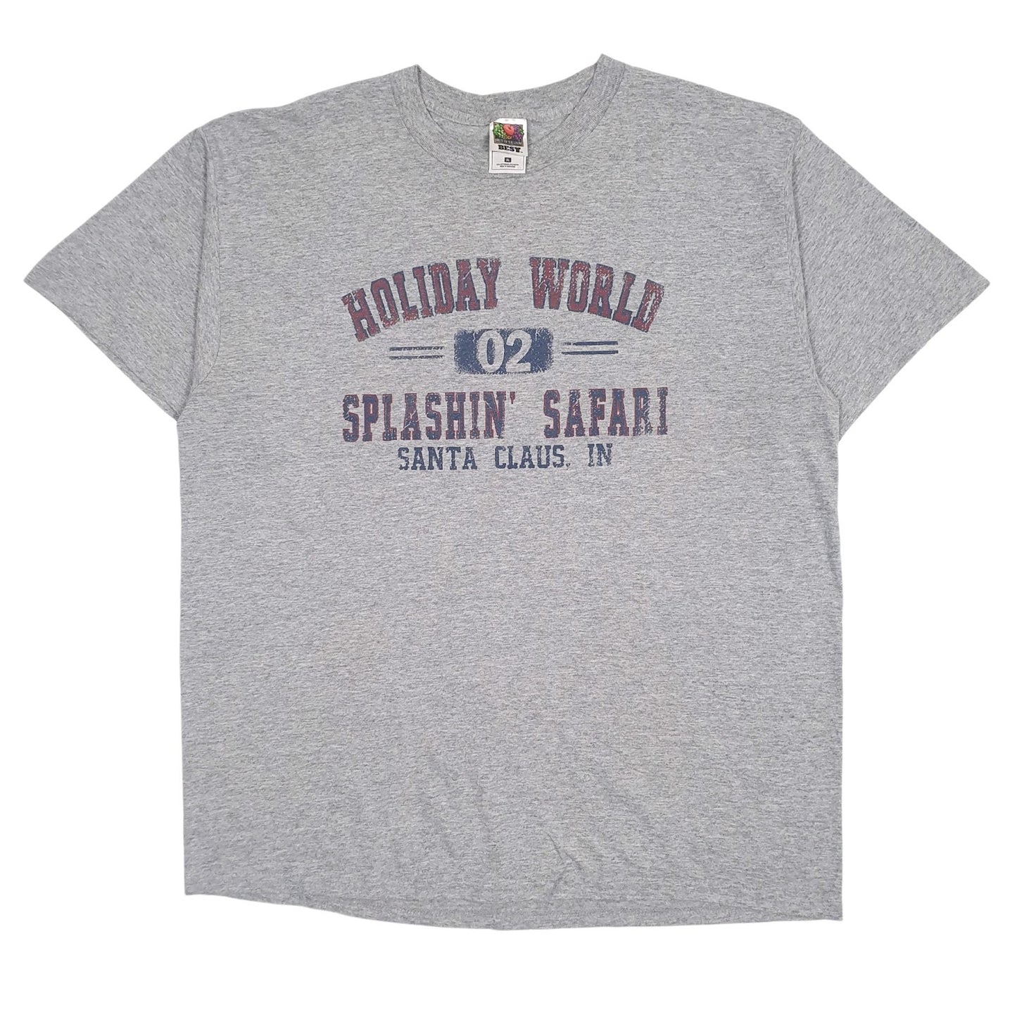 Mens Grey Fruit Of The Loom  Short Sleeve T Shirt