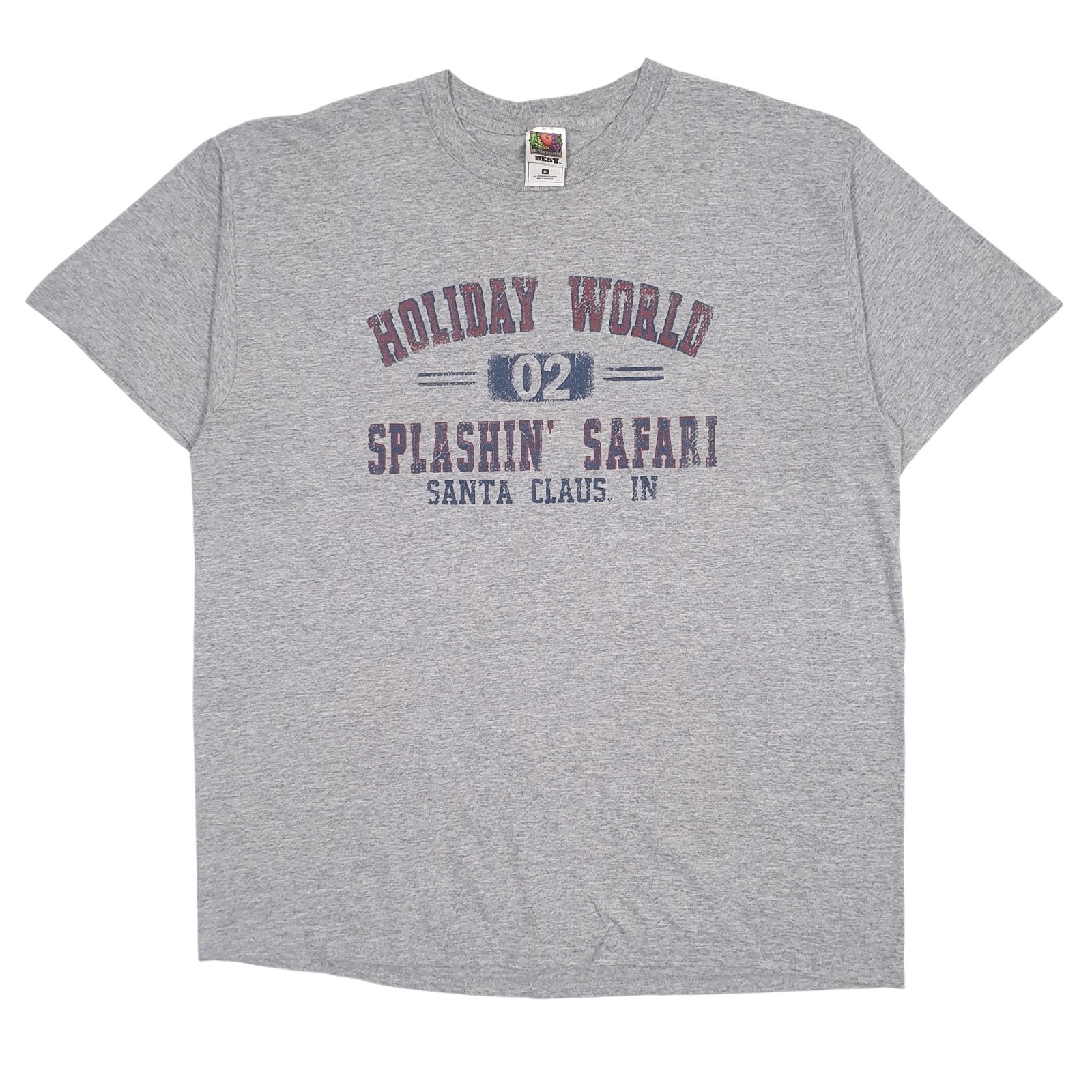 Mens Grey Fruit Of The Loom  Short Sleeve T Shirt