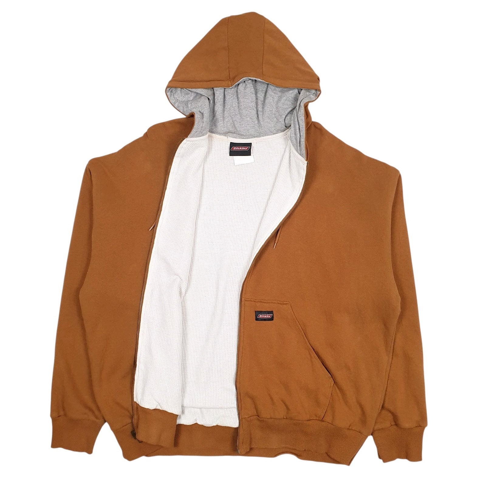 Mens Brown Dickies  Full Zip Jumper