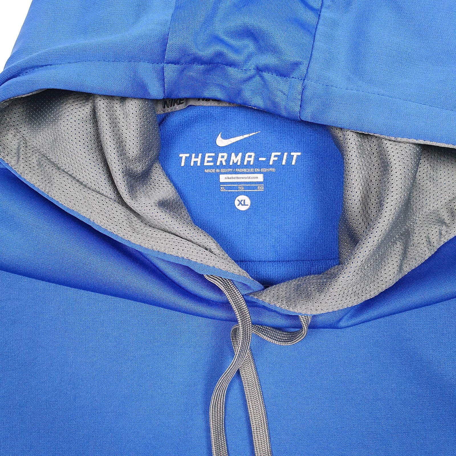 Mens Blue Nike Therma Fit Hoodie Jumper