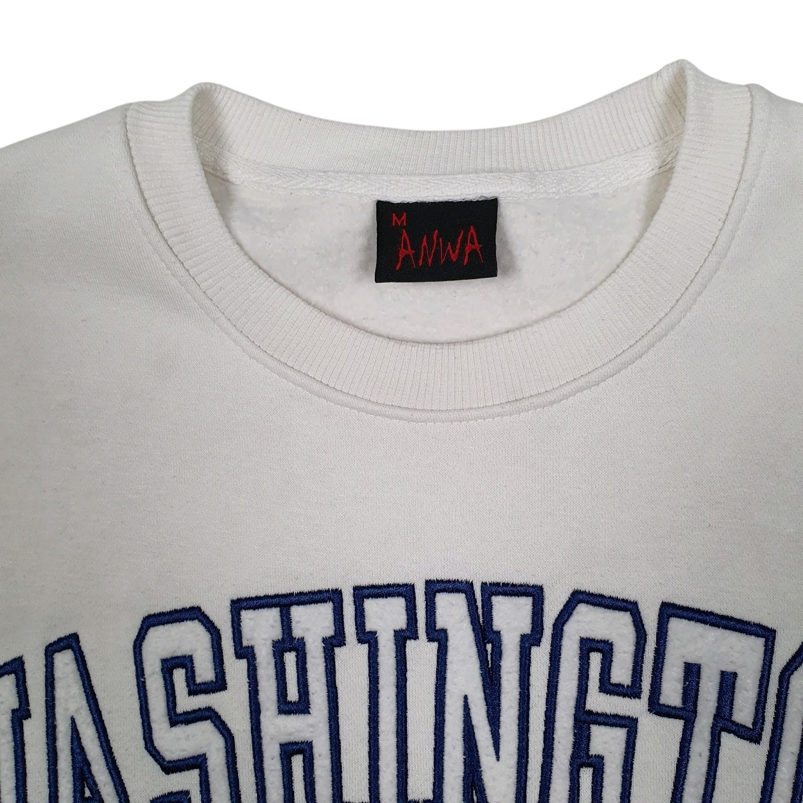 Mens White ANWA Washington DC Capitol Crewneck Jumper