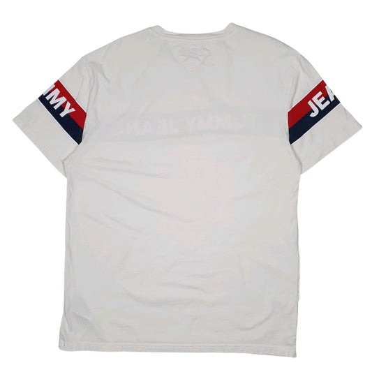 Mens White Tommy Hilfiger Tommy Jeans  T Shirt