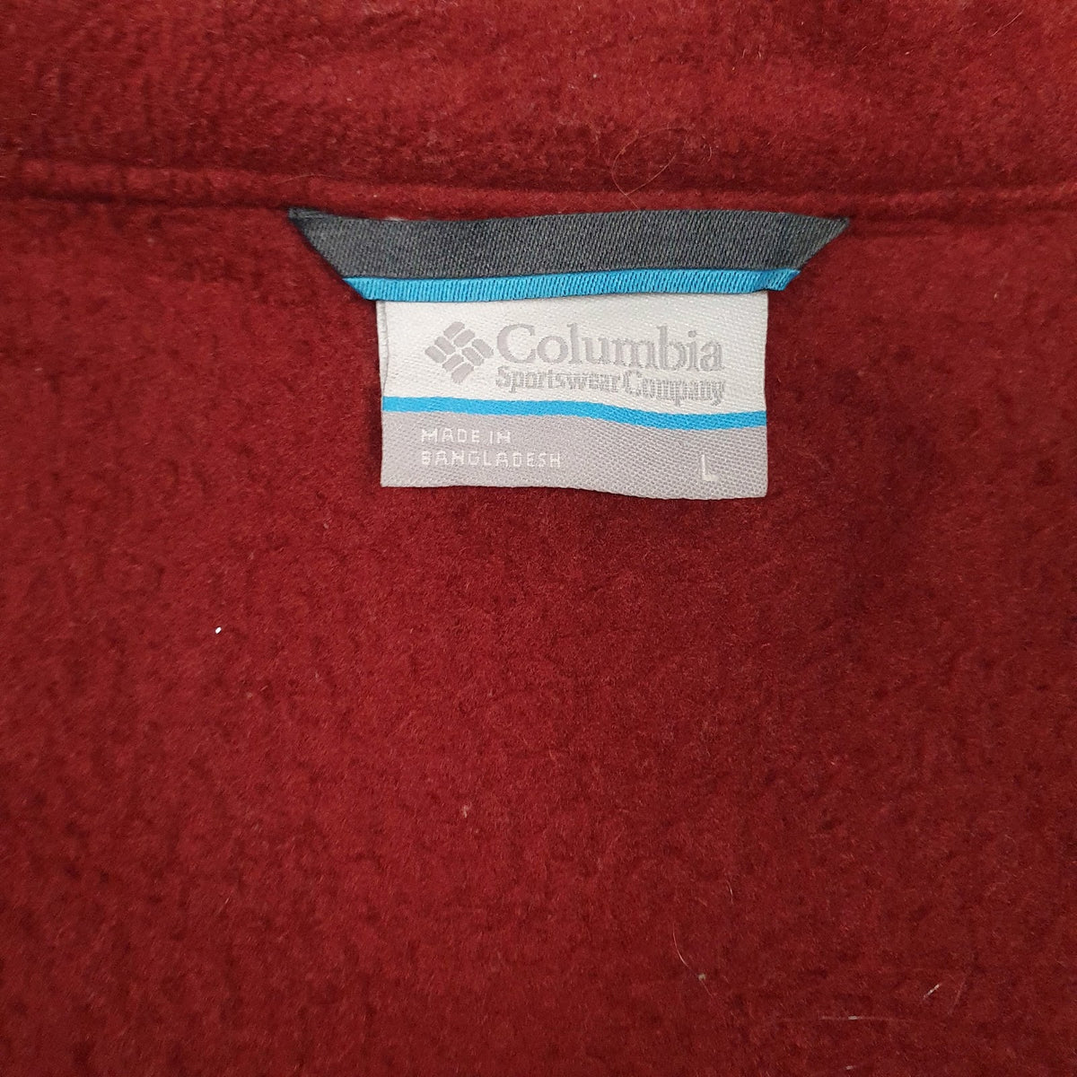 Womens Red Columbia Sportswear Company  Full Zip Jumper