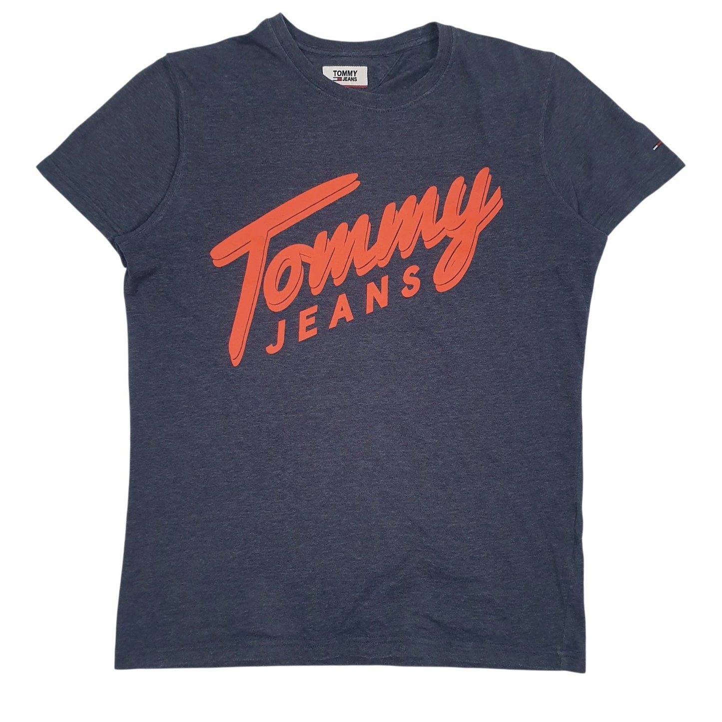 Mens Grey Tommy Hilfiger Spellout Short Sleeve T Shirt