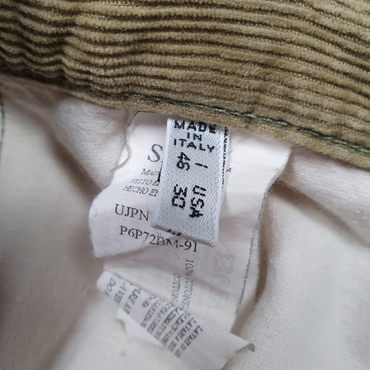Mens Khaki Armani   Trousers