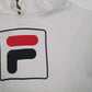 Mens White Fila  Hoodie Jumper