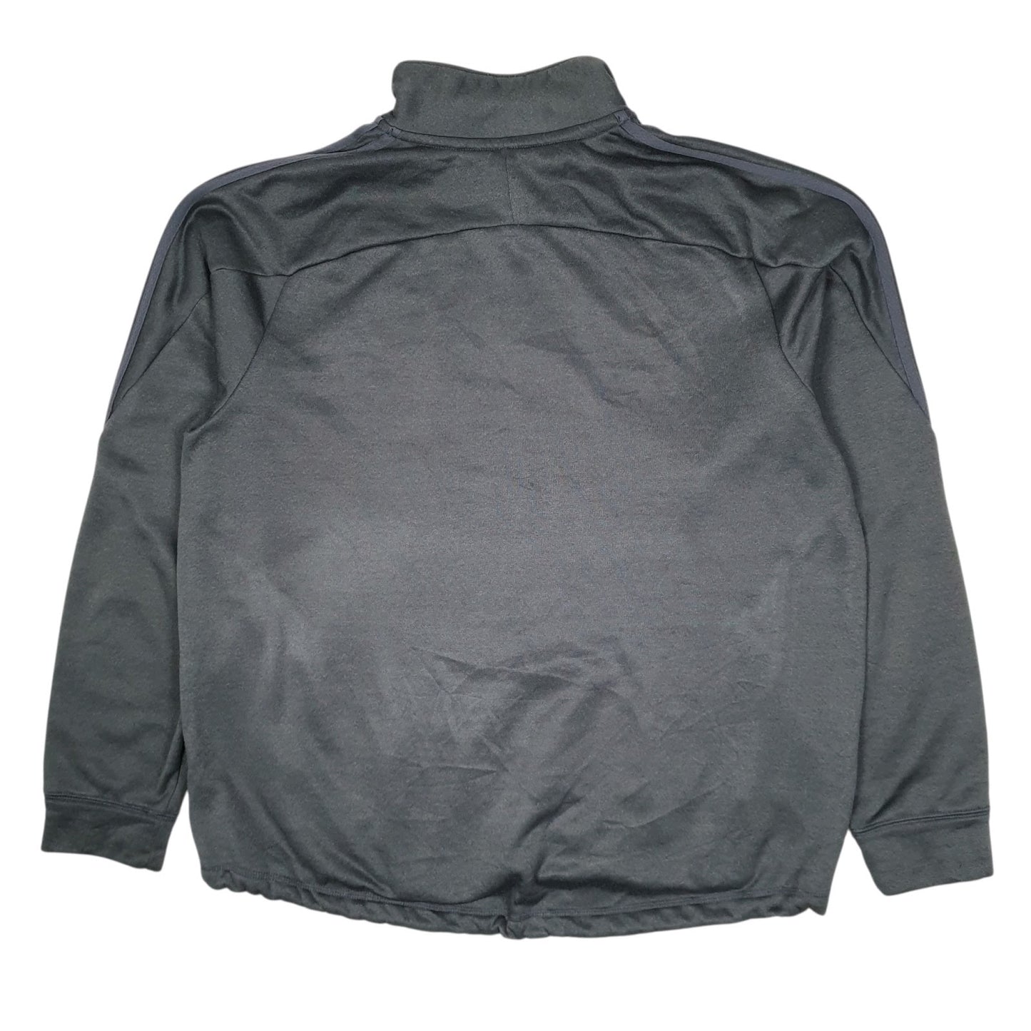 Mens Grey Adidas Iona Basketball Quarter Zip Jumper