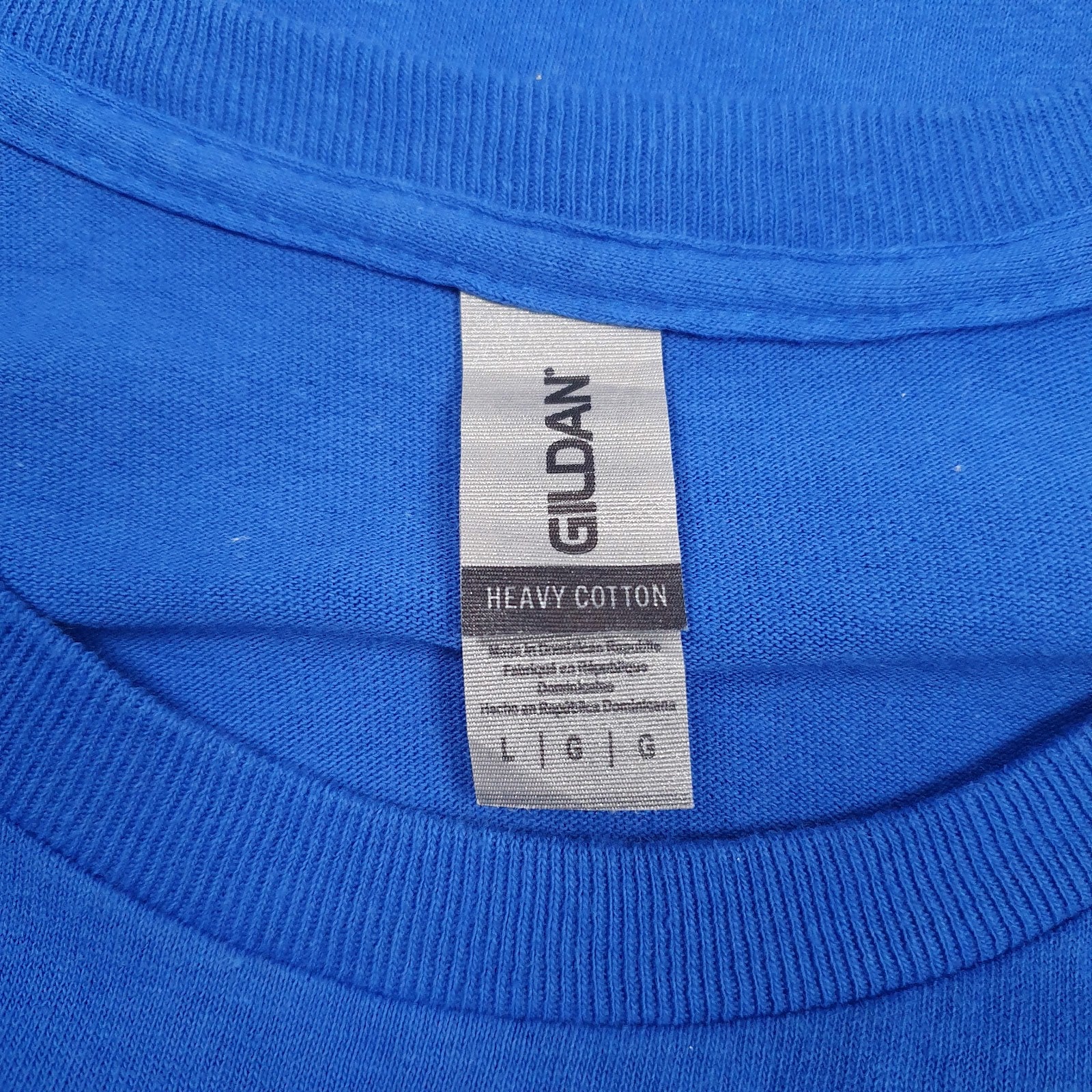 Mens Blue Gildan   T Shirt
