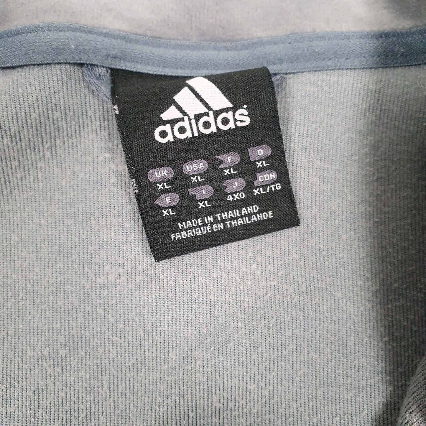 Mens Grey Adidas  Full Zip Jumper