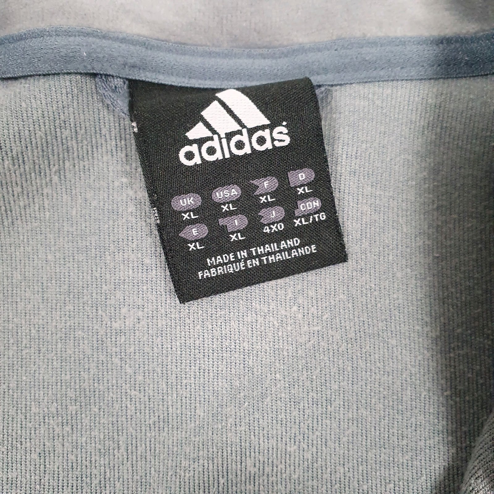 Mens Grey Adidas  Full Zip Jumper