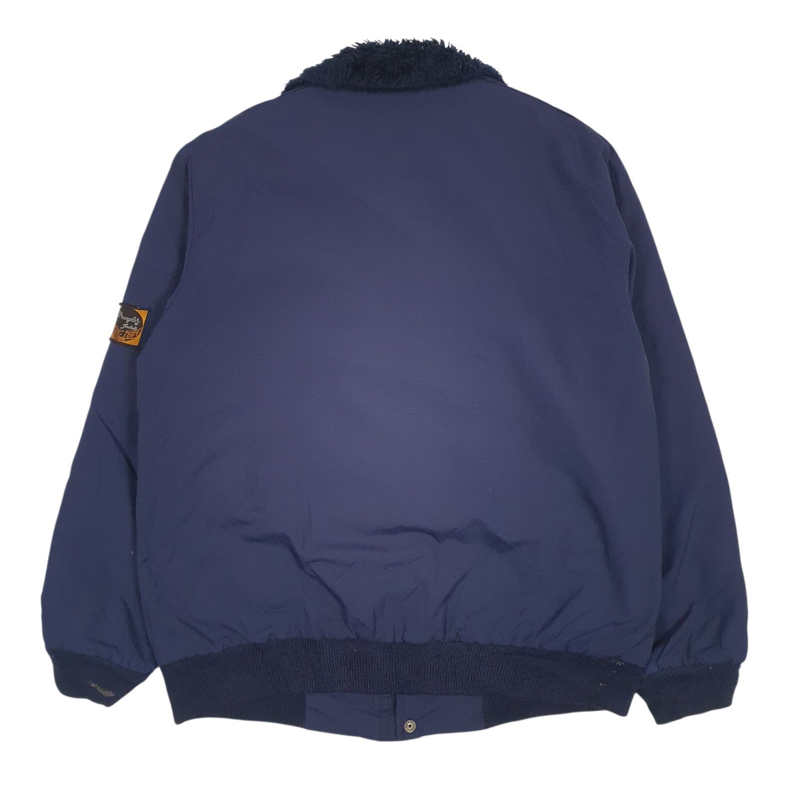Mens Navy Wrangler Racing Team Sherpa Lined  Coat