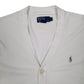 Mens White Polo Ralph Lauren  Cardigan Jumper