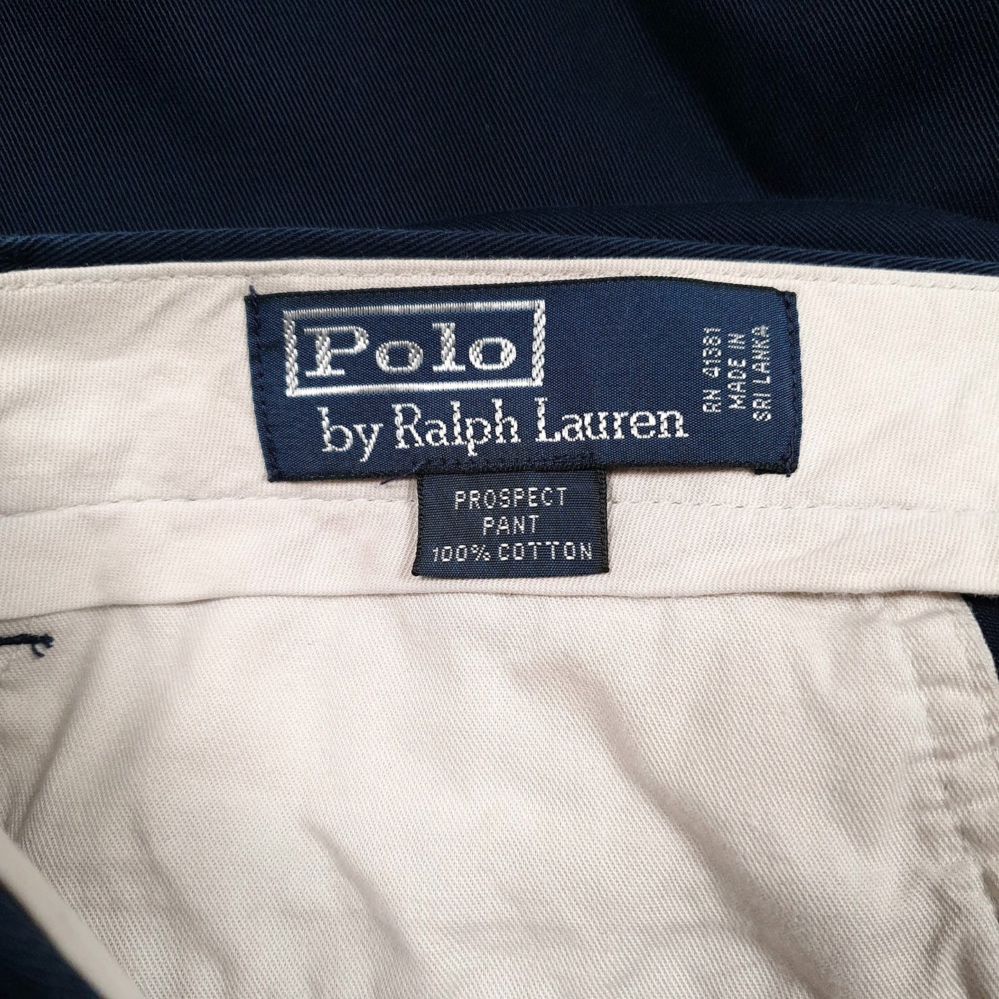 Mens Navy Polo Ralph Lauren Prospect Pant  Trousers