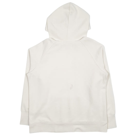 Mens Cream Champion Spellout Hoodie Jumper