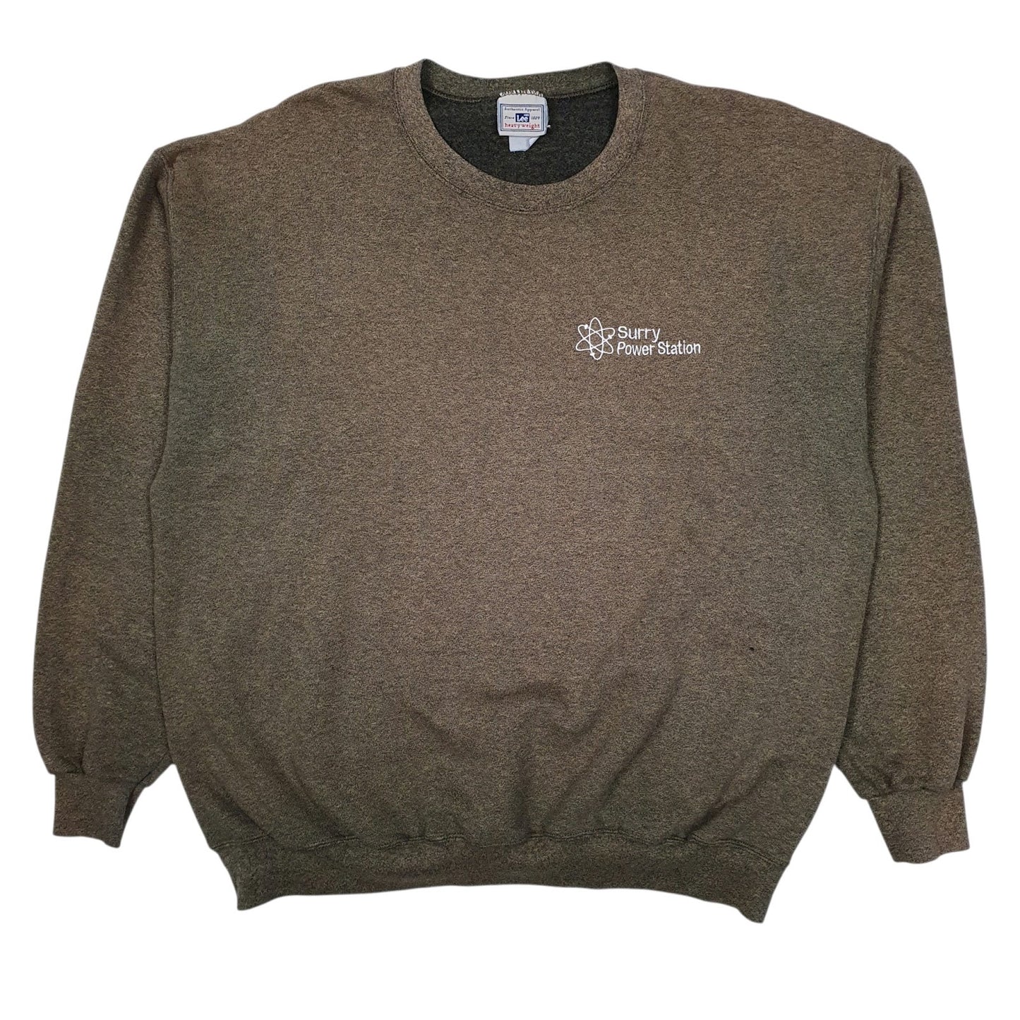 Mens Brown Lee Surry Power Station Crewneck Jumper