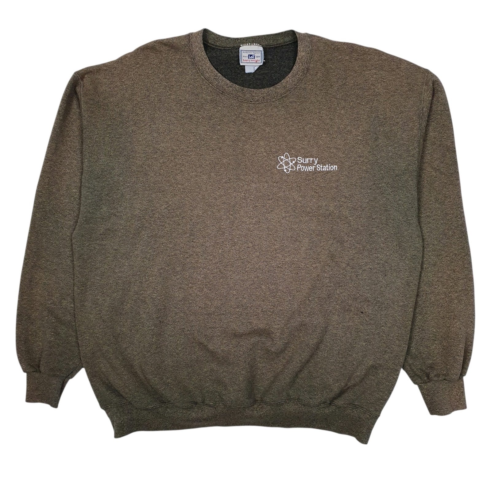 Mens Brown Lee Surry Power Station Crewneck Jumper