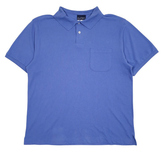 Mens Purple Puritan  Short Sleeve Polo Shirt