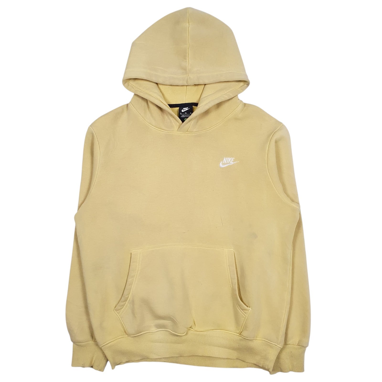 Womens Yellow Nike Heavyweight Hoodie Jumper