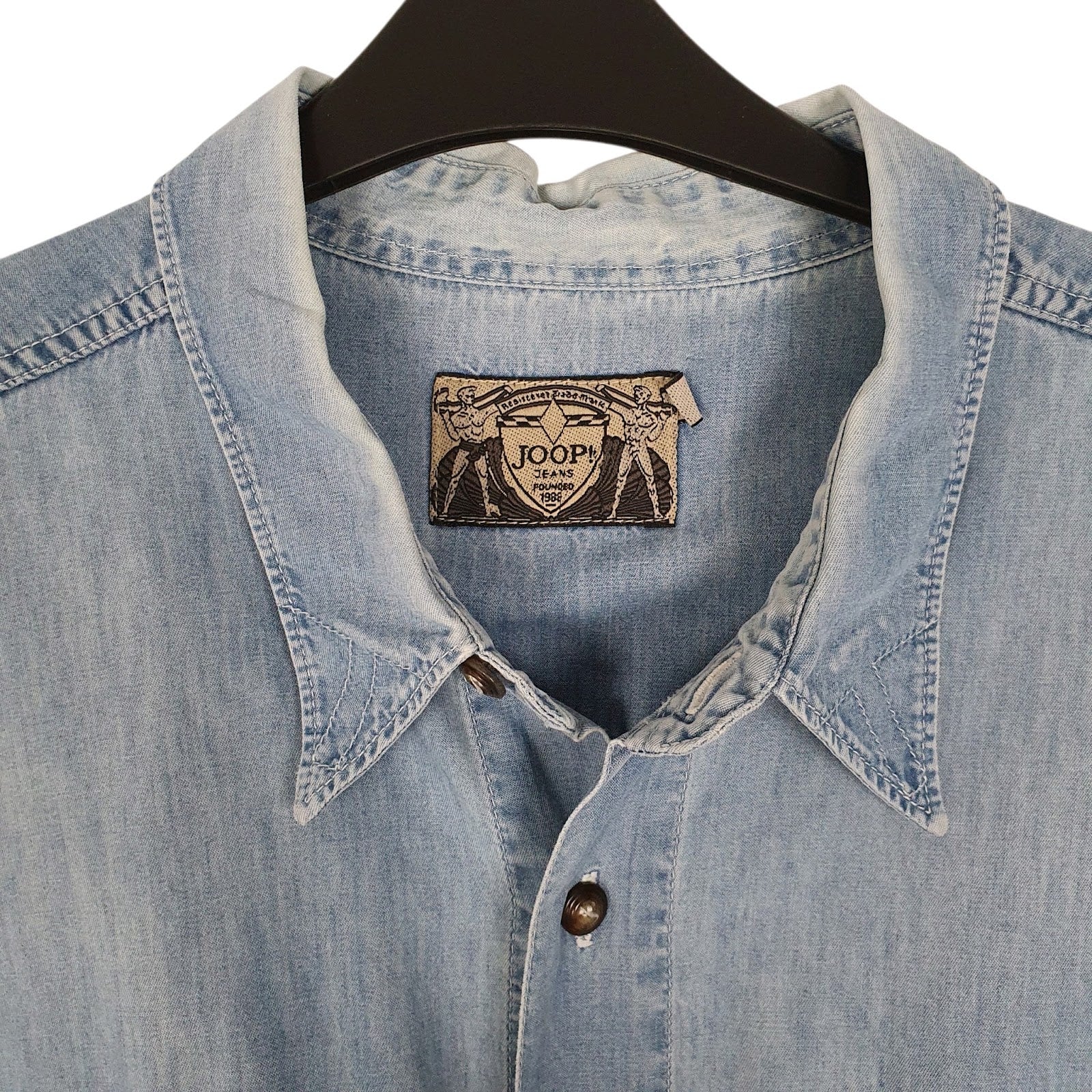 Mens Blue Joop Denim Overshirt  Shirt