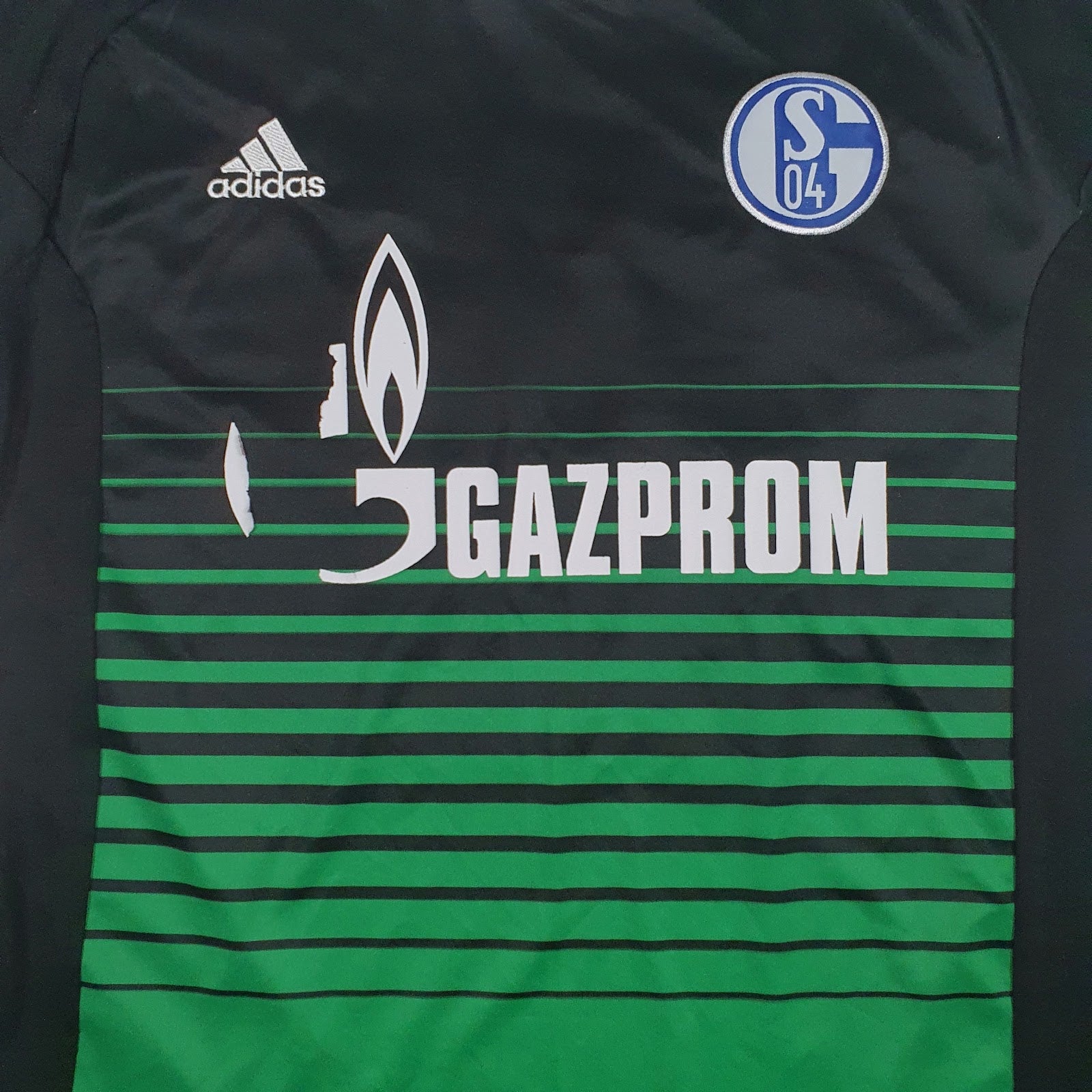 Mens Black Adidas Schalke 04 Bundesliga Climacool  T Shirt