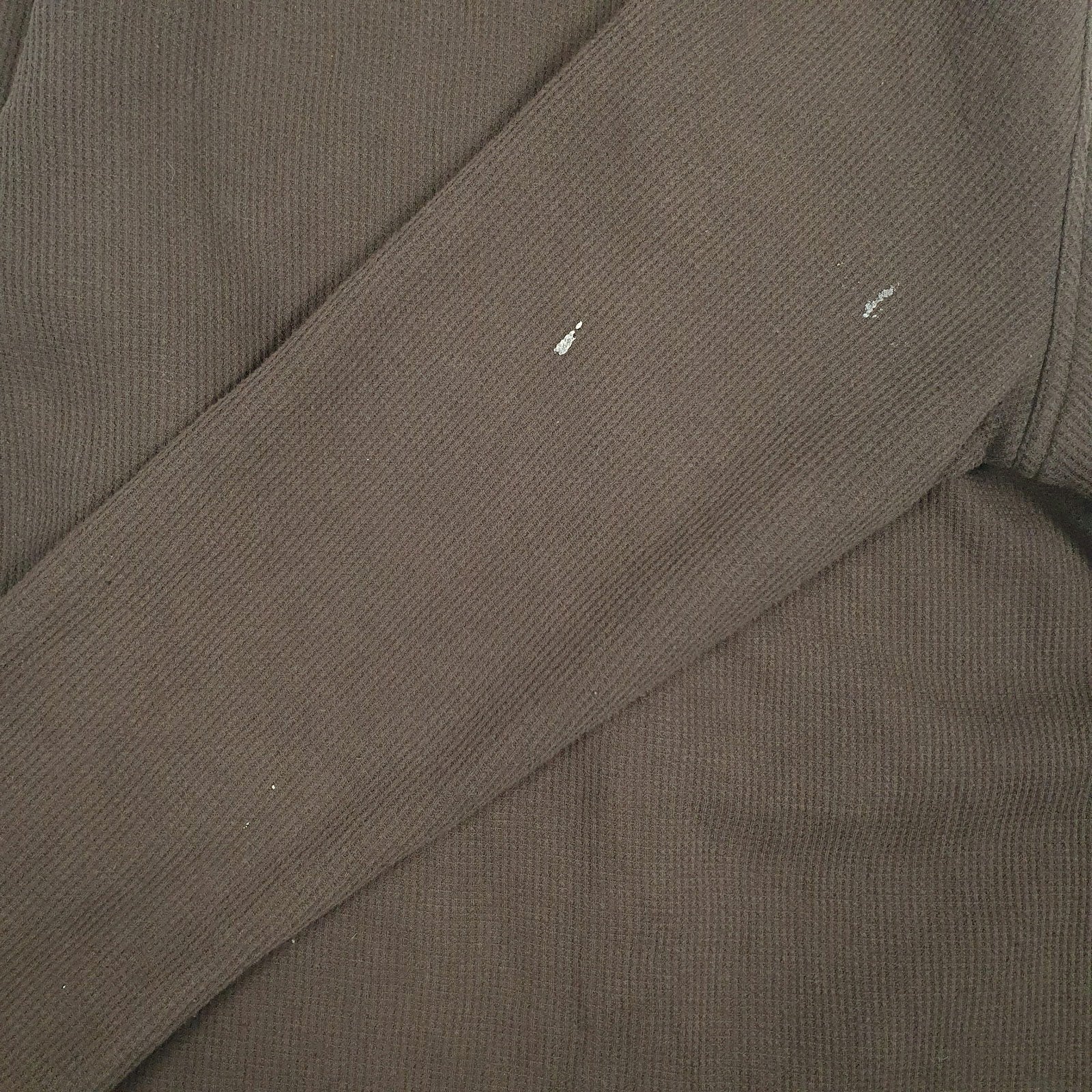 Mens Brown Lee Fleece Lined Quarter Zip Coat