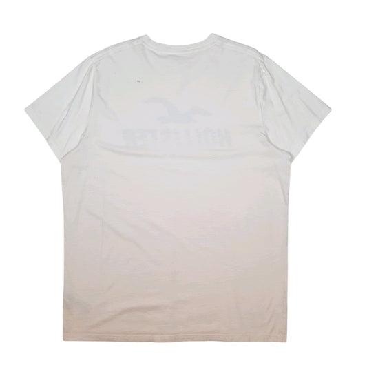 Mens White Hollister   T Shirt