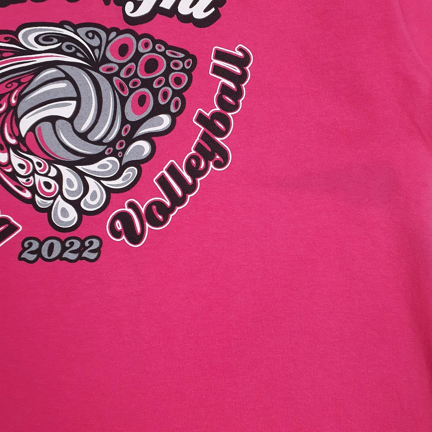 Mens Pink Gildan Pink Night Volleyball  T Shirt